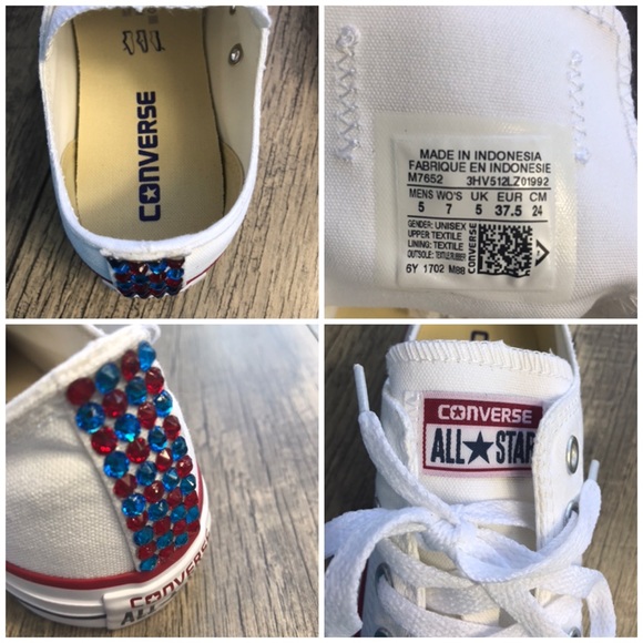 Converse&Cristal Ctas Classic Low Top White W AUTH - Picture 7 of 8